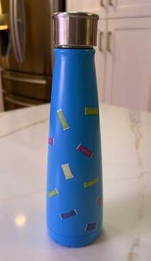 S'ip by S'well 15oz Stainless Steel Insulated Water Bottle Candy Sprinkle